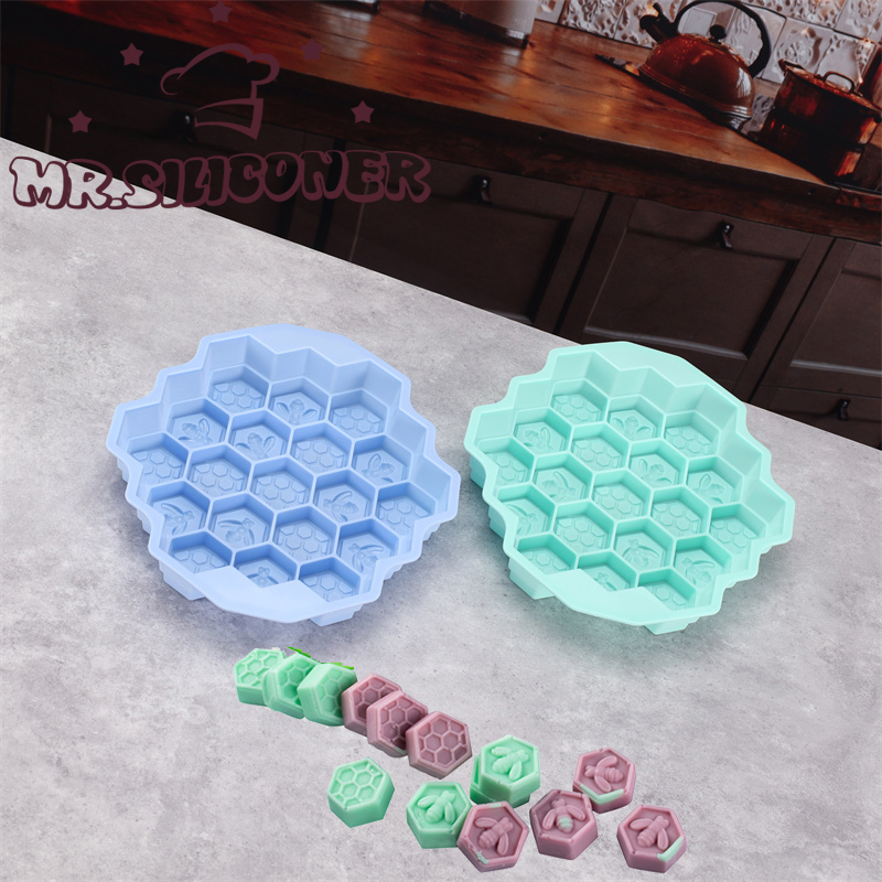 Eco Soap - Honeycomb Silicone Bolo e Chocolate Soap