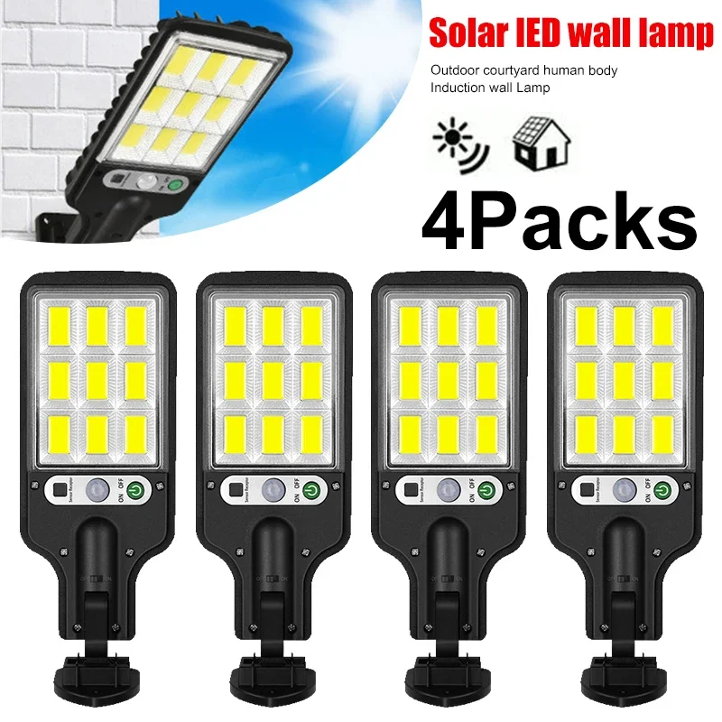 Solar Garden Light - Lâmpada de Parede Solar LED Potente