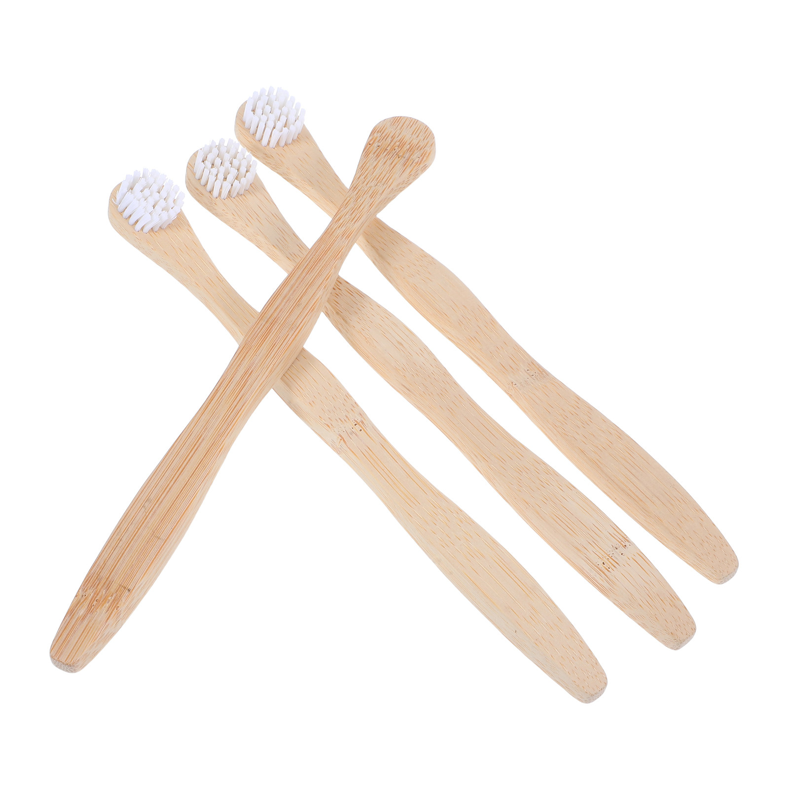 Bamboo Toothbrush - Conjunto de 4 peças: limpador de