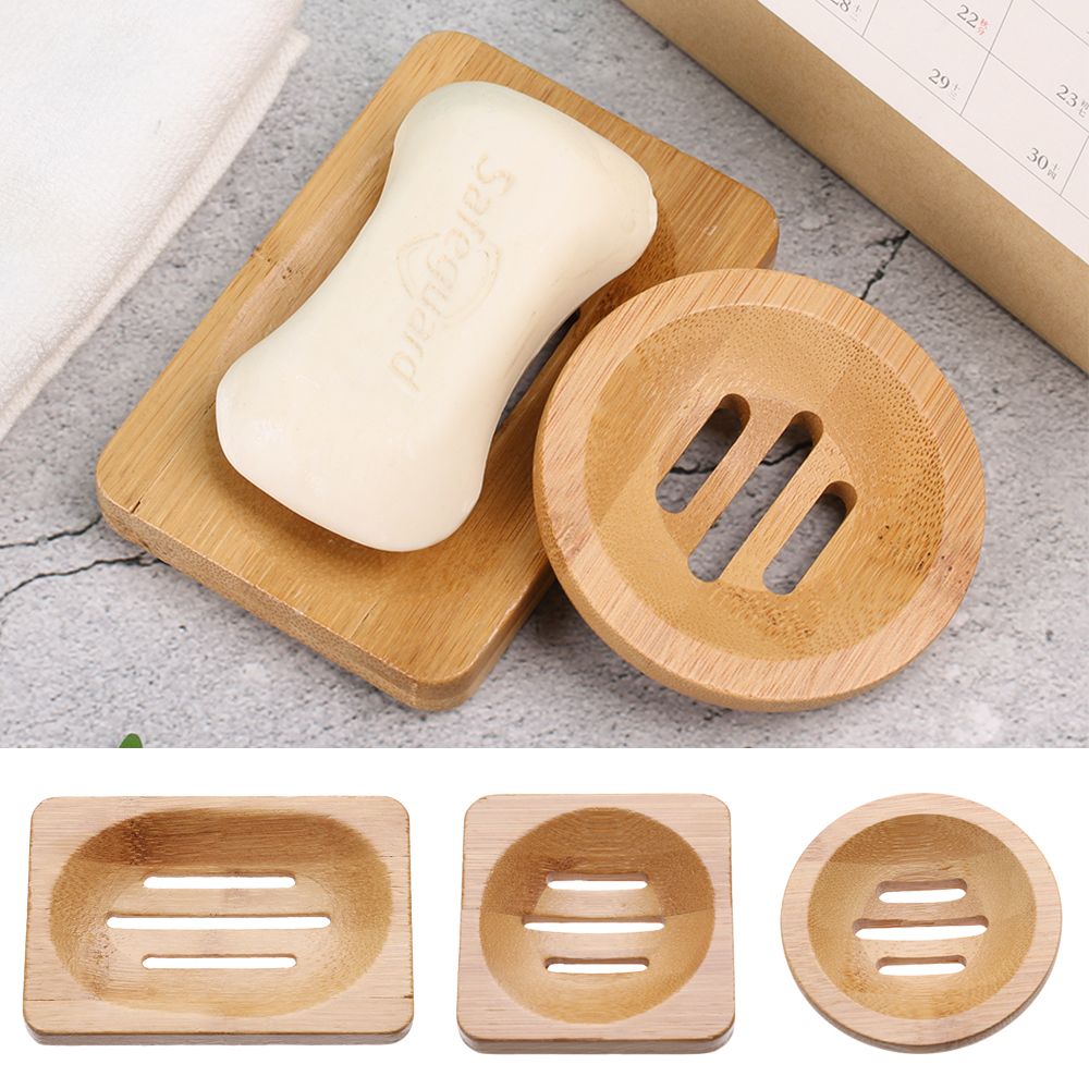 Bamboo Cutlery - Bandeja de sabão de madeira portátil