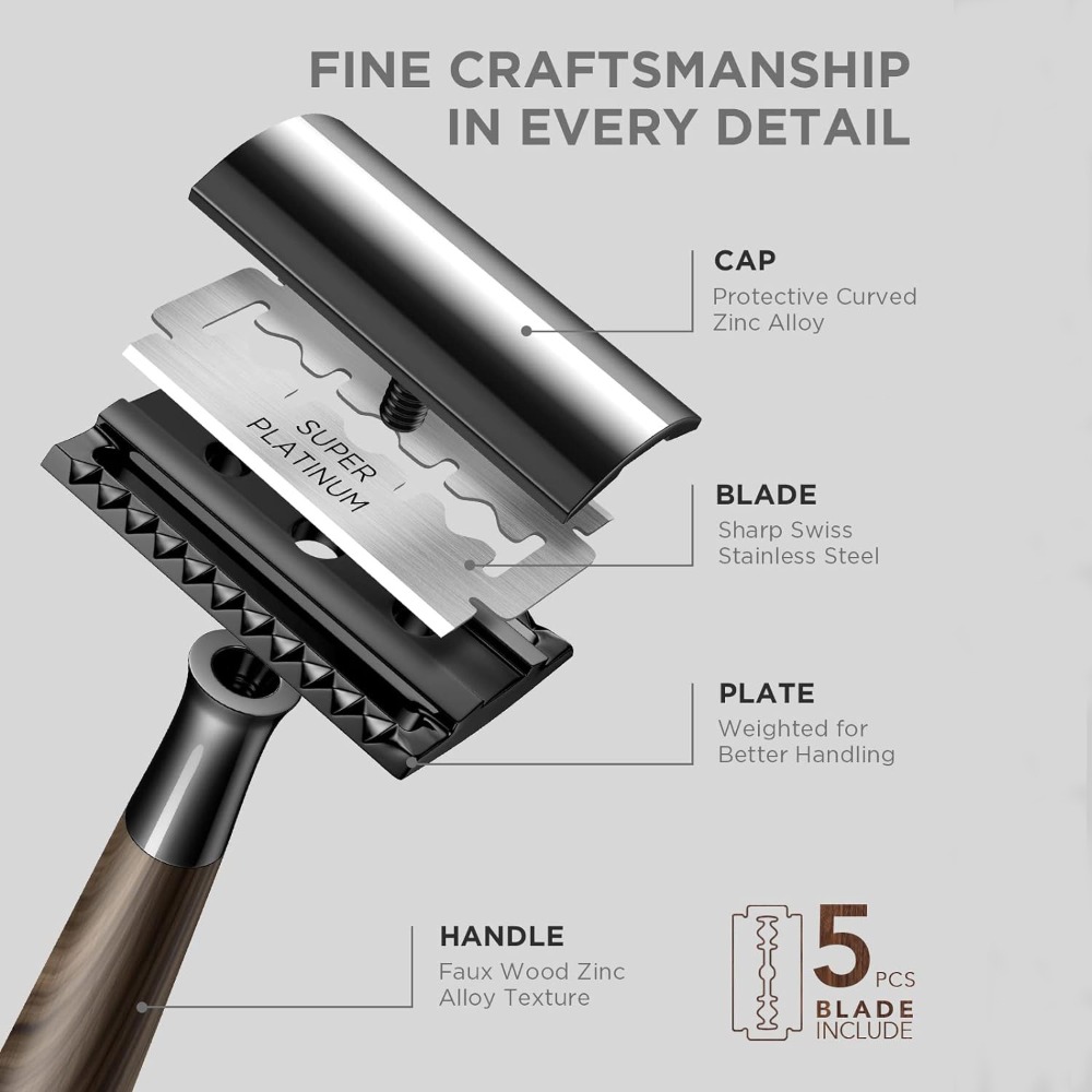 Navalha de Segurança Profissio - Safety Razor Handle avaliação e preço