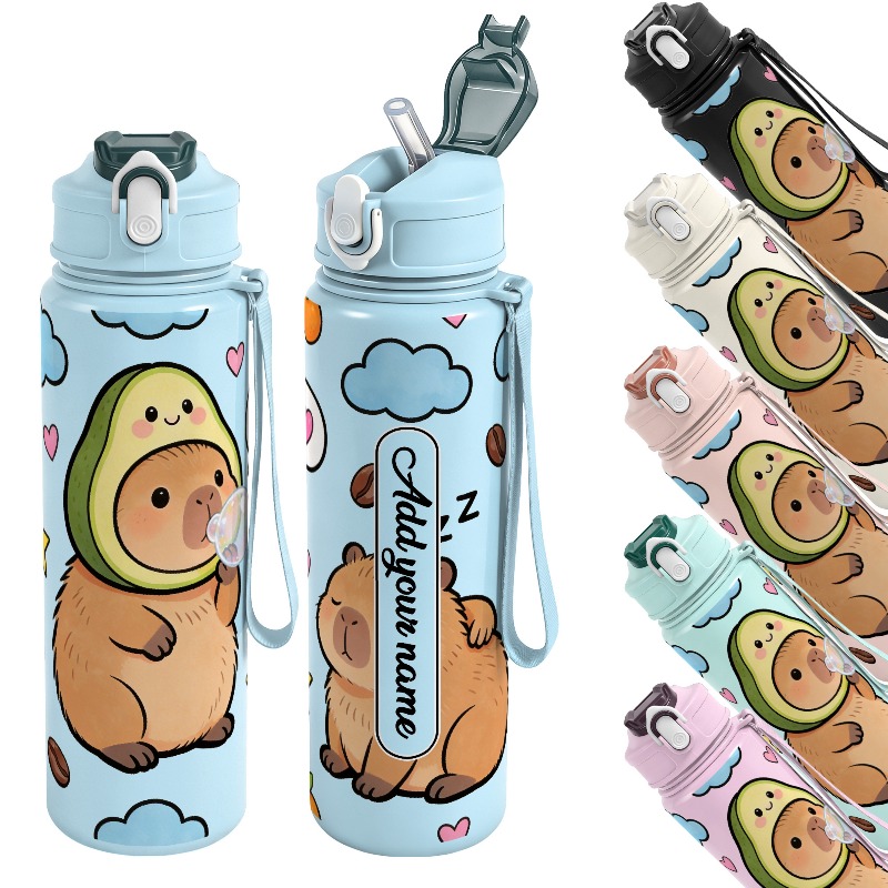 Garrafa de água esportiva reut - Reusable Straw avaliação e preço