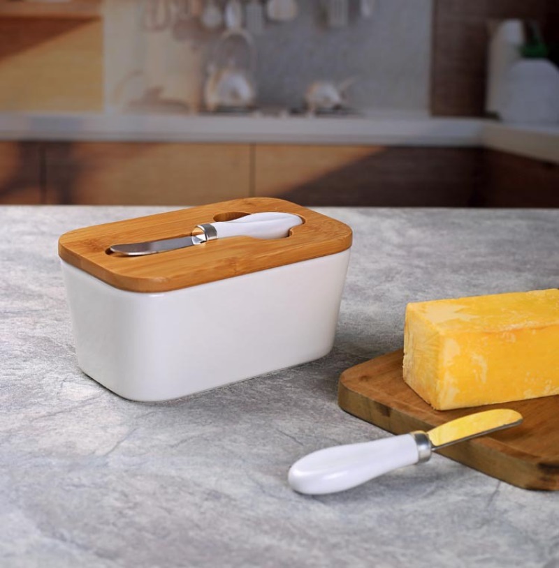 Simples Manteiga Cerâmica Prat - Bamboo Cutlery avaliação e preço
