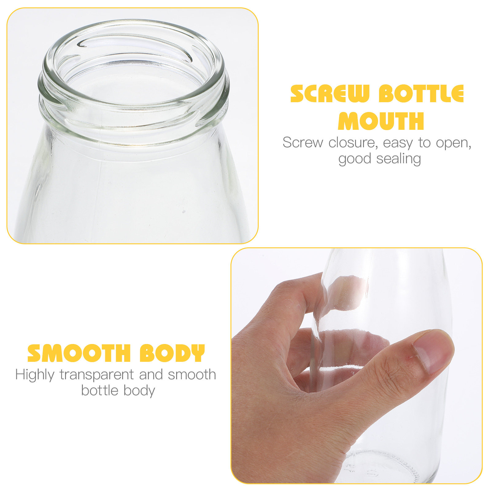 4 unidades de potes de vidro p - Reusable Bottle avaliação e preço