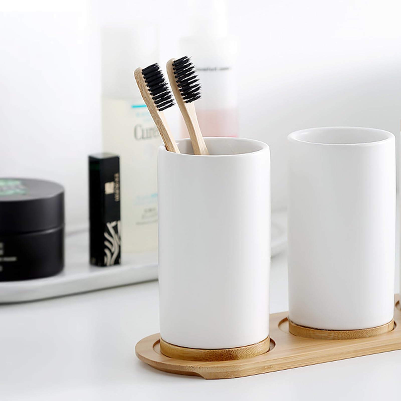 Conjunto de banheiro de cerâmi - Bamboo Toothbrush avaliação e preço